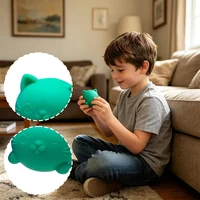 Needoh Cute Cat Maltose Squishy Toys Slow Rise Stress Relief Ball Sensory Fidget Toys for Adult Kids Anti-Anxiety Sensory Toys 6