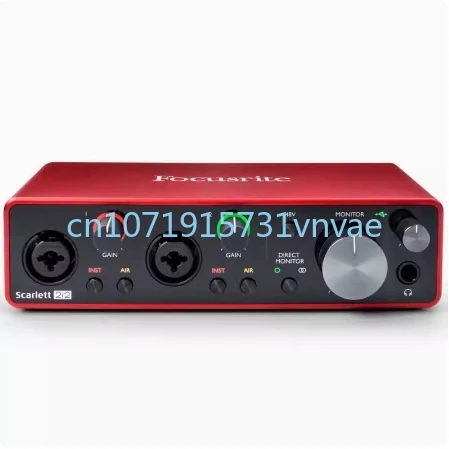 

Focusrite Scarlett 2i2 (3rd Gen) Audio Interface External USB Sound Card Recording Guitar Audio Headphone Amplifier Mic Preamp