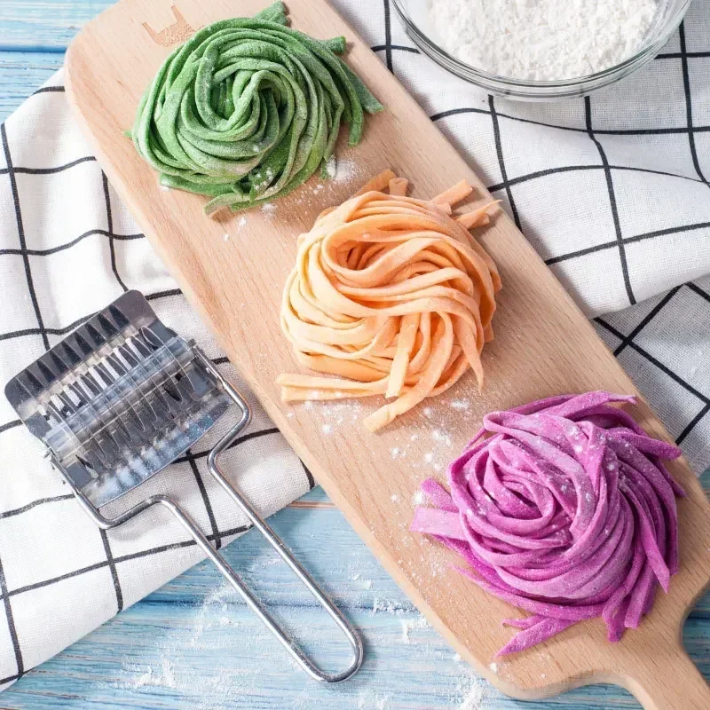 Hot new sale Manual Stainless Steel Noodle Shallot Garlic Cut Roller Cutter Kitchen Practical Helper Tool Dough Cutting Maker