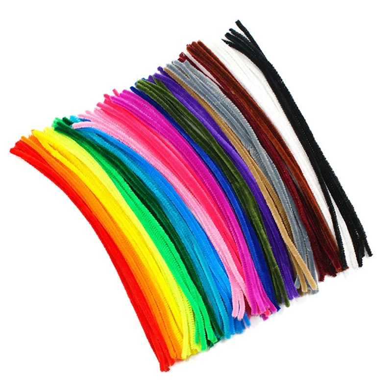 

1000 Hair Root Tops Twist Sticks DIY Color Tops Twist Sticks Pipe Cleaner Craft Supplies