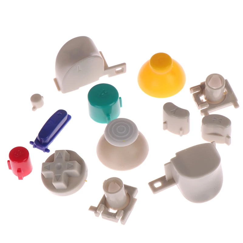 1Set Di Pulsanti Set Completo Per Gamecube L R Pulsanti Trigger Sinistro Destro Pulsanti Abxy D-Pad Kit Mod Set Per Controller Nintend Ngc