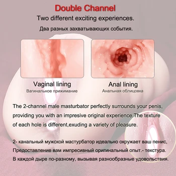 Artificial Vagina Anal Pocket Pussy Realistic Vaginal Sextoys Sex Toys 18 for Men Silicone Adult Product Male Masturbators Cup 6