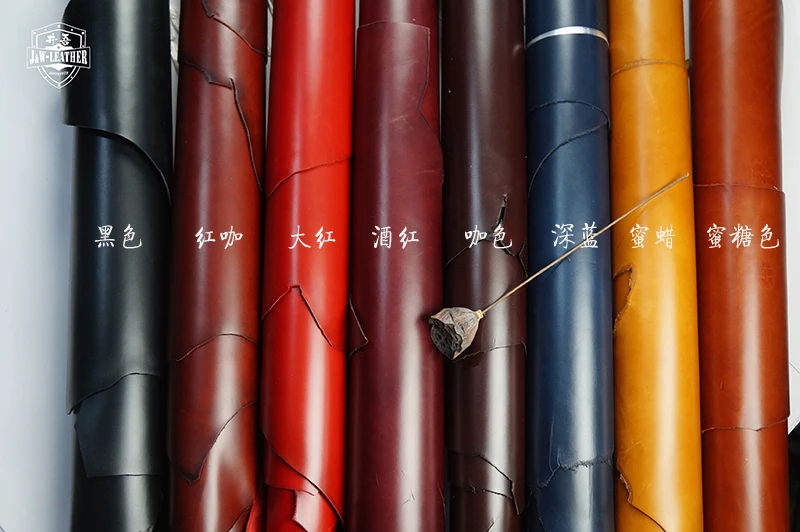 

horween Hall style Colorful first layer cowhide Voltage transformer oily skin thickness 2.0mm 10 sf. boot handbag material