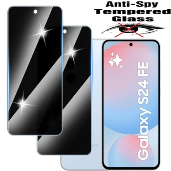 Pellicola Protettiva Privacy per Samsung Galaxy S24 FE 5G, 2 Pezzi, Vetro Anti-Spia