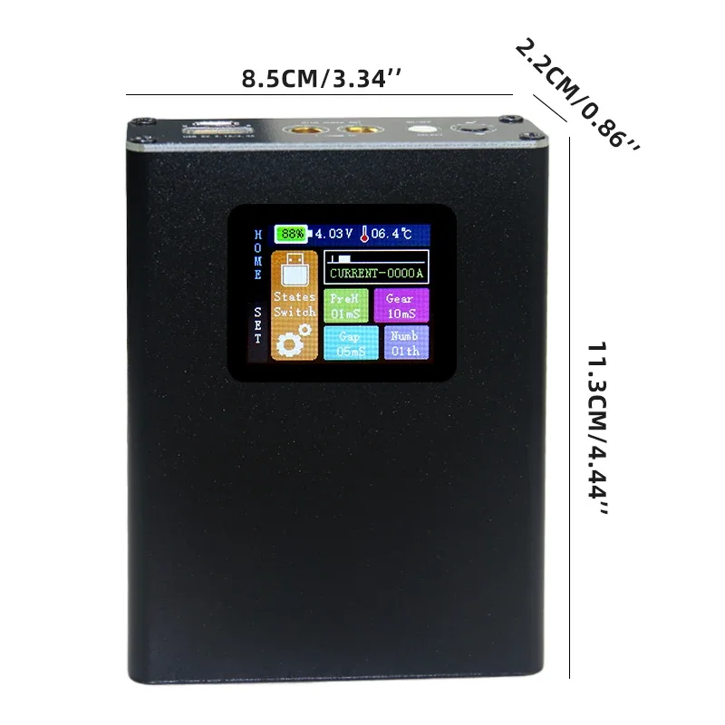 Portable spot welding machine professional color screen small mini 18650 lithium battery mobile phone battery diy complete kit t 6
