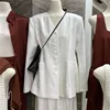 V-neck single breasted suit with waistband and three-dimensional cut suit jacket for women 4