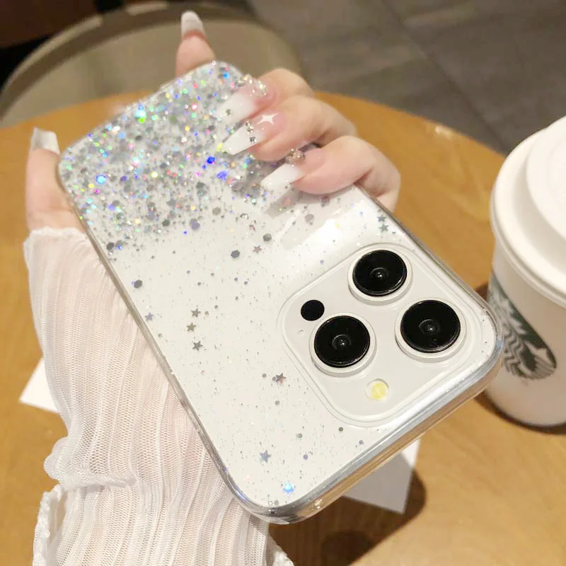 Funda Para Móvil | CADORABO Funda Protectora Con Purpurina Brillante Cadorabo Xiaomi Poco M4 Pro 5g Transparente Con Purpurina 136015892