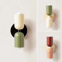 Colorful bedside wall lamp Nordic living room corridor Wall light Children's room macaron Home Interior Decoration lamp 1