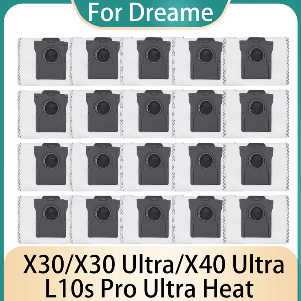 8 Panni Ricambio Per Mop Robot Dreame X50 Ultra, X40 Ultra, X30 Ultra, L40 Ultra – In Microfibra, Lavabili