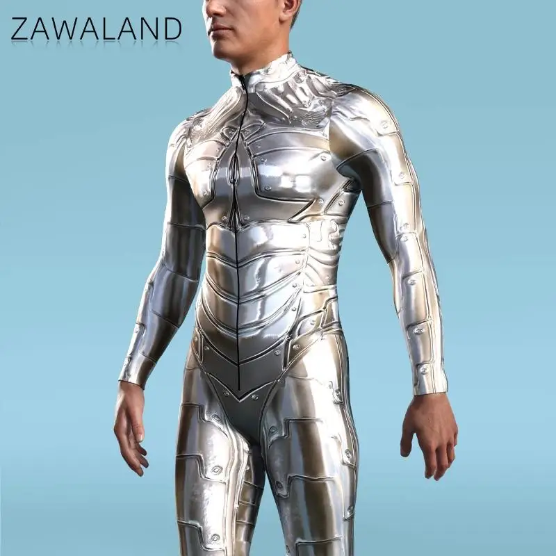 Cosplay Robot Bodysuit Steampunk Armor 3D Printed Jumpsuit Zentai Casual Skinny Clothing Party Costume Halloween Carnival Romper