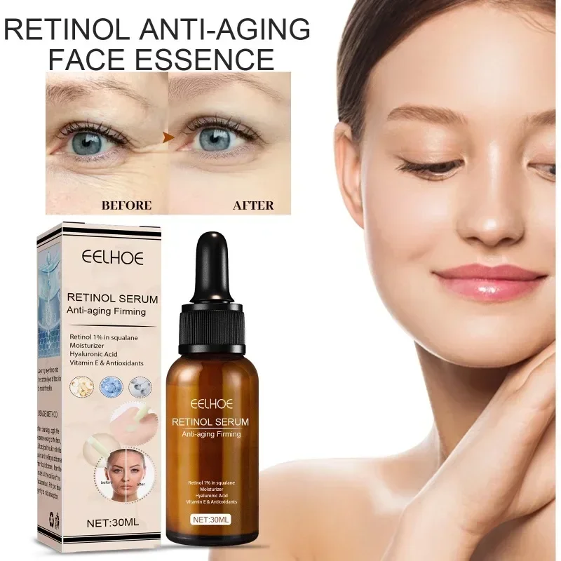 Retinoll Facial Serum Organic Whitening Anti-Aging Wrinkle Essence Face Tightening Lift Serums Brightening Retinoll Essence 30ml white truffle yeast light firming essential oil brightening anti aging face serum moisturizing tightening facial skin care