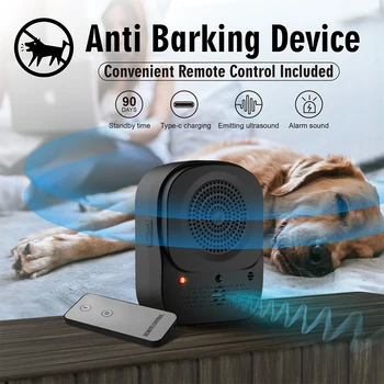 Ultrasonic Dog Barking Stop Device 4 Level Stop Barking Training Device Dog Barking Control Devices for Small Medium Large Dogs 2