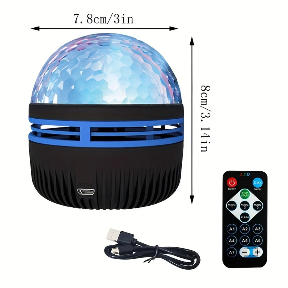 Star Projector Lamp 7 Colors Remote Control Polar Projection Night Light For Bedroom Home Decor Room Christmas Party Disco