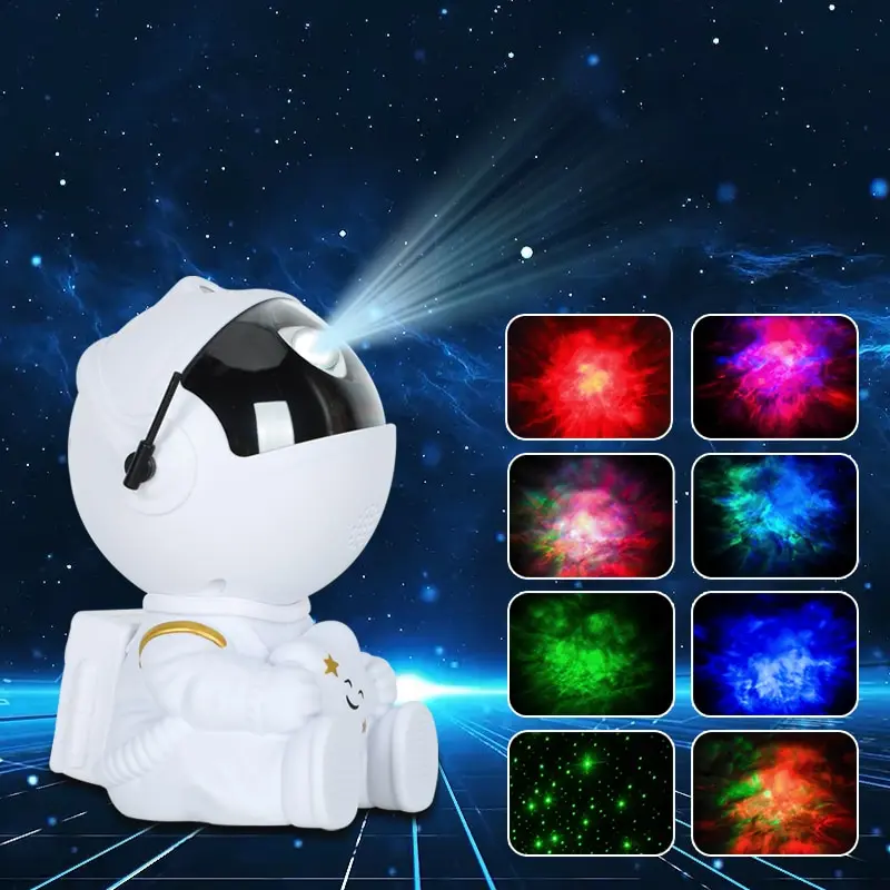 

New Galaxy Star Projector Starry Sky Night Light Astronaut Lamp Home Room Decor Decoration Bedroom Decorative Luminaires Gift