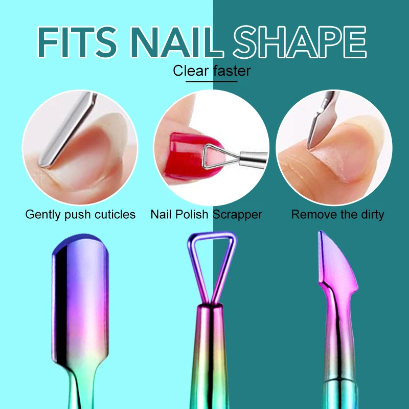 3PCS Manicure Tools Set Stainless Steel Nail Art Cutter Scissors Cuticle Clipper Nipper Dead Skin Remover Pusher Pedicure Tools nail care kit manicure tools manicure pedicure kit manicure set nail manicure tools manicure pedicure tools cuticle pusher nail manicure sticks cuticle scissors dead skin remover