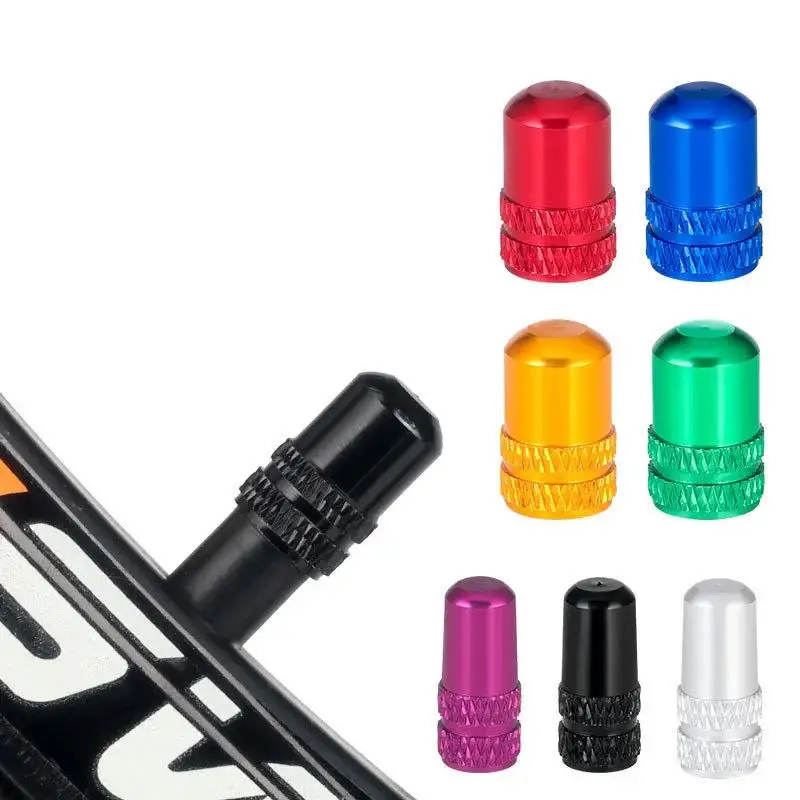 Bicycle Tire Valve Cap Aluminum Alloy Schrader/Presta Valve Core Lends Mtb Tubeless Cover 4/10 pcs bicycle tire valve cap bicycle valve cap valve cap valve caps