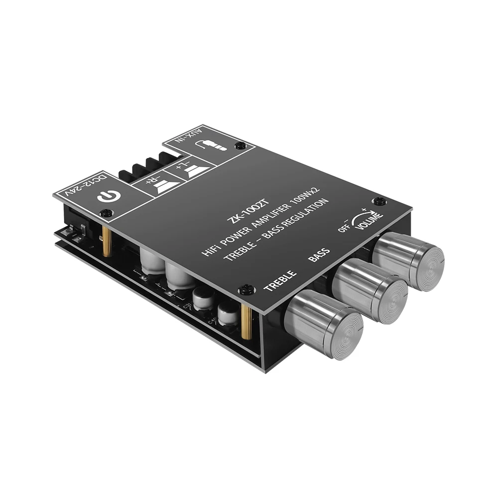 ZK1002T TPA3116D2 Bluetooth 5.0 Subwoofer Amplifier Board 2*100W 2.0