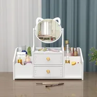 Makeup Organizer Large Capacity Cosmetic Storage Box Drawer Storage  Jewelry Box Desktop NailPolish Makeup Container With Mirror 2