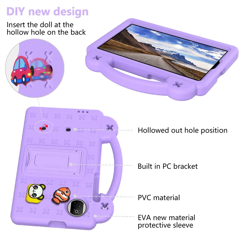Adorable Children's Tablet Case with EVA Foam and Foldable Kickstand