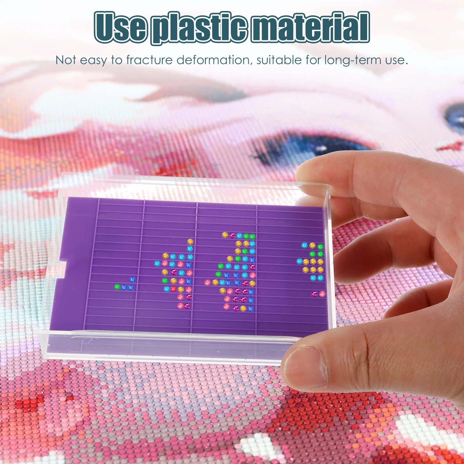 Diamond Art Painting Tools Accessories Kit Portable Art Painting Trays Tools Sturdy ABS Diamond Easy to Use