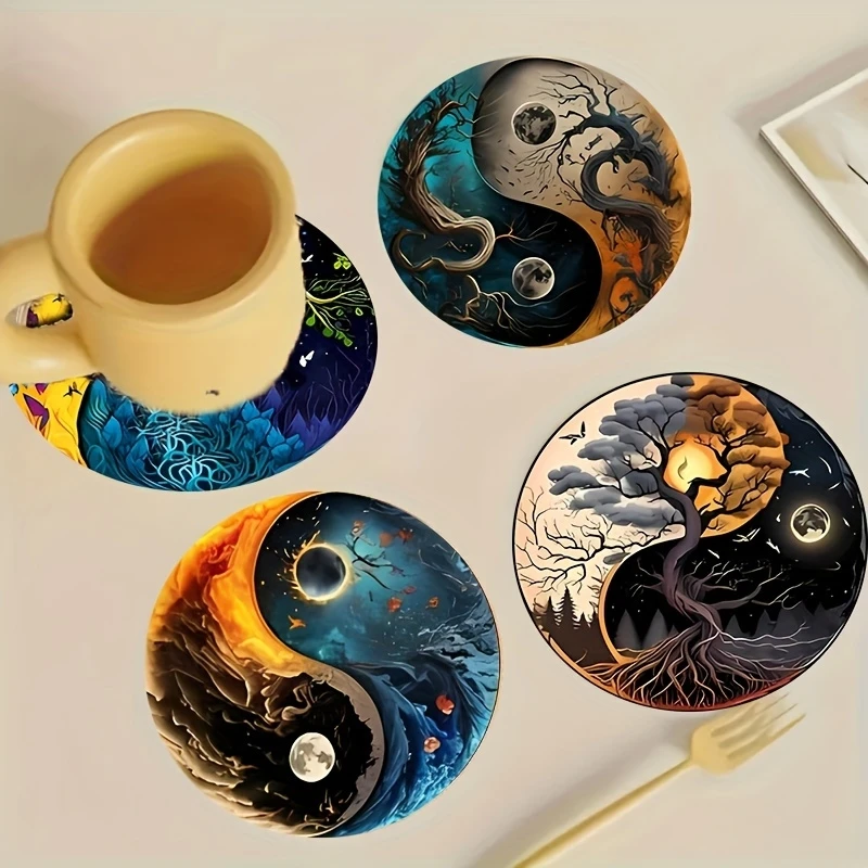 Life Tree Wooden Coasters 4