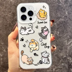 Playful Cat Design Phone Case - Aurora Cover for Honor X7A (White)