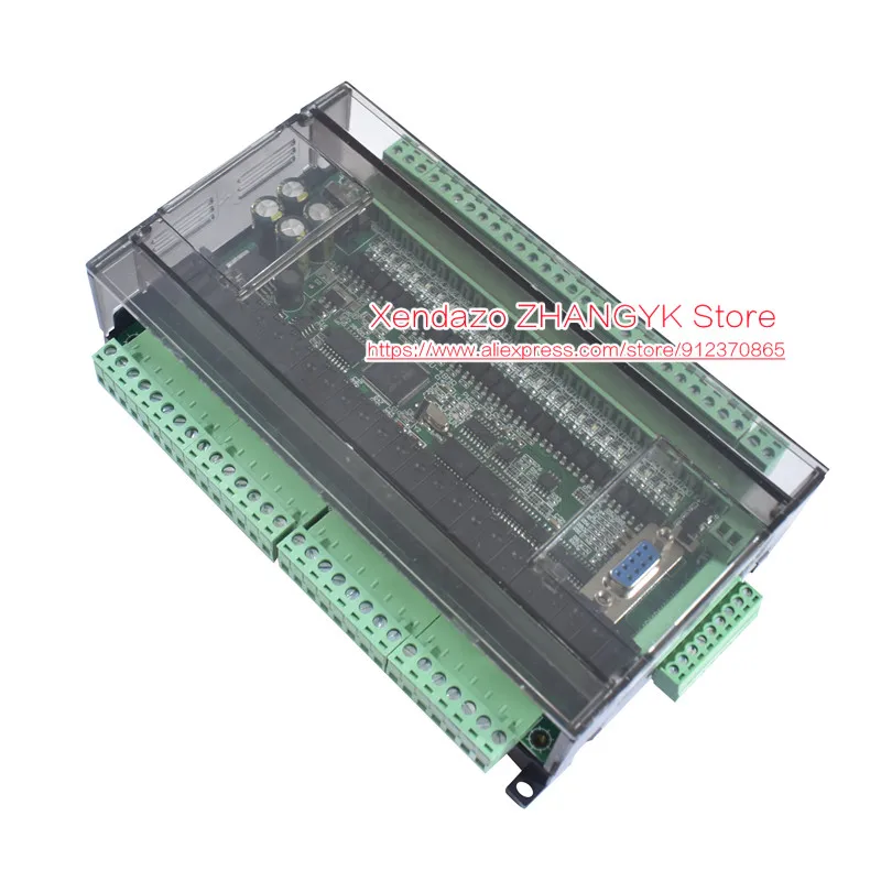 PLC Industrial control board FX3U-48MT FX3U-48MR Programmable Logic Controller High 24 Input 24 Output WITH shell Clock/485 CNA