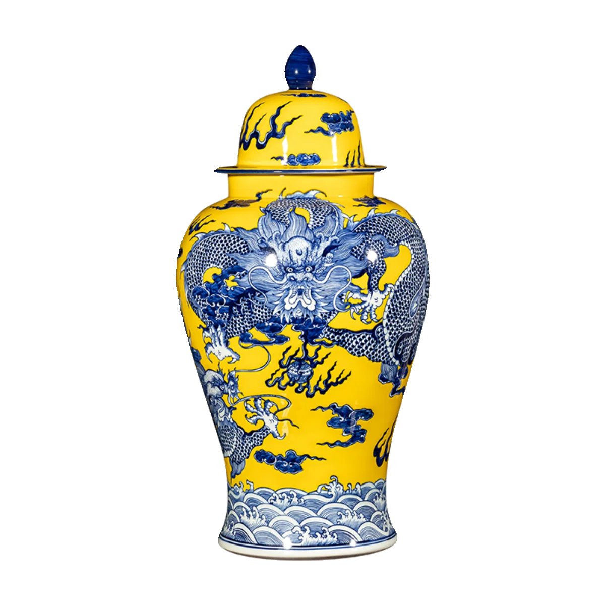 

Jingdezhen Ceramic Antique Vase Living Room Entrance Storage Tank Chinese Style Decorations Ornaments