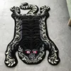 Largest Black Tibetan Tiger Carpet Thicken Plush Tufted Animal Bedside Carpet Non-slip Absorbent Bathroom Mat Area Rug 200X120cm 1