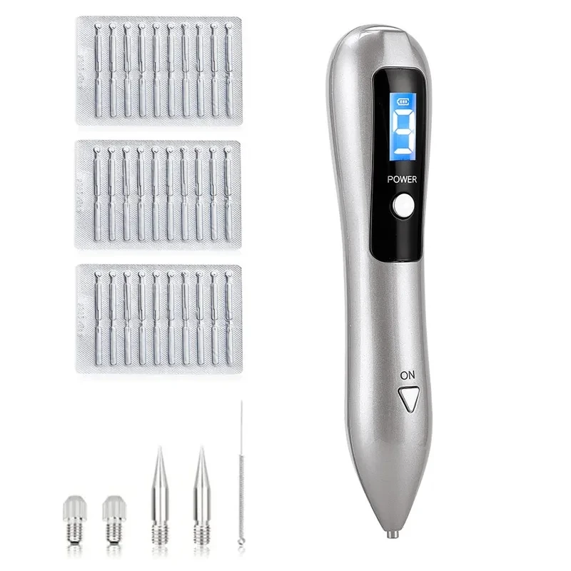 Penna Al Plasma Lcd Illuminazione A Led Laser Tattoo Mole Removal Machine Cura Del Viso Rimozione Dell'Etichetta Della Pelle Lentiggine Verruca Rimozi