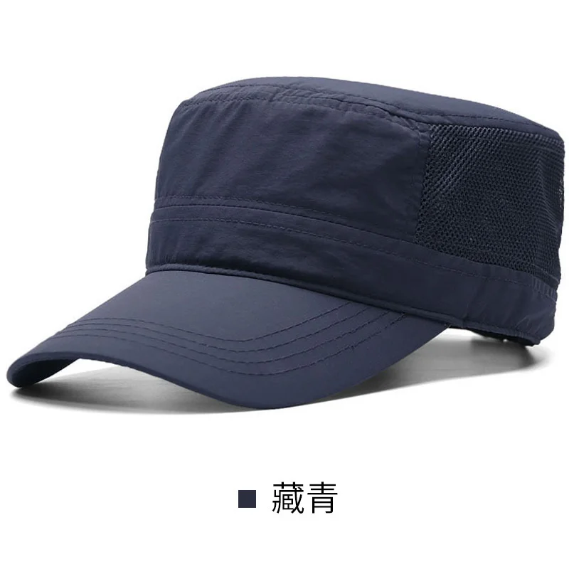 Summer Outdoors Cool Thin Sun Cap Male Flat Top Hat Man Plus Size Baseball Caps 56-60cm 60-65cm