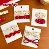 New Star Hairpin Bowknot Hairpin Red Star Headwear Duck Billed Clip Women Hair Styling Tool Christmas Hair Accessories