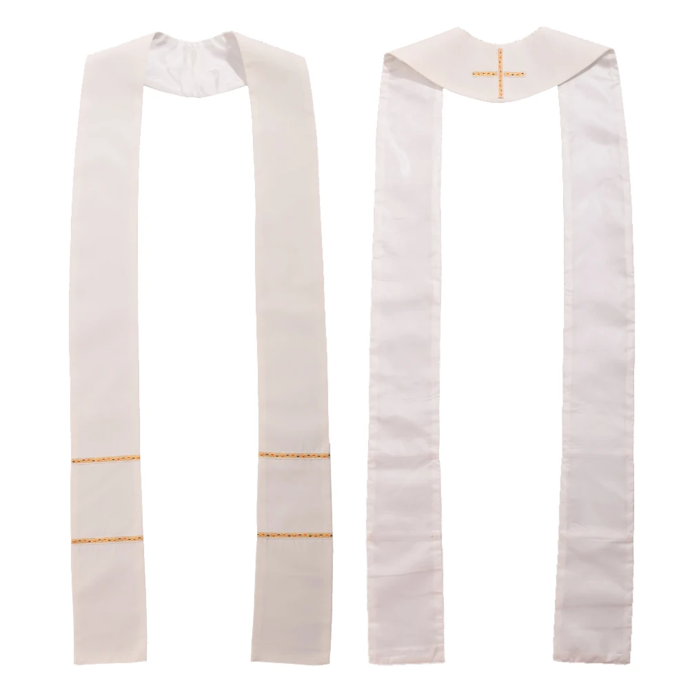 Priest Stole Orthodox Church Supplies Scarf Christian Pope Minister Pastor Clergy Choir Costumes Scarf Accessories