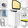 Giantex Full-Automatic Washing Machine Portable Washer and Spin Dryer 7.7lbs Capacity Compact Laundry Washer with Barrel Light 4