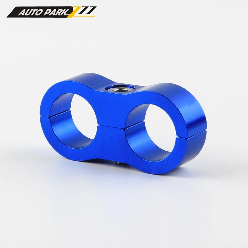 

Aluminum Oil Fuel Hose dual spearator AN oil cooler hose clamps fitting adapter bracket YL02