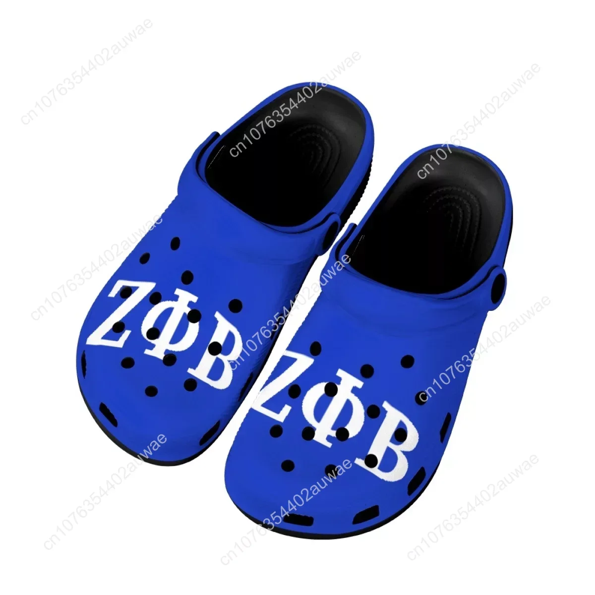 Zeta Phi Beta Printed Ladies Sandals Sorority Gifts Breathable Lightweight Home Slippers Fashionable Beach Adult Hole Slides New