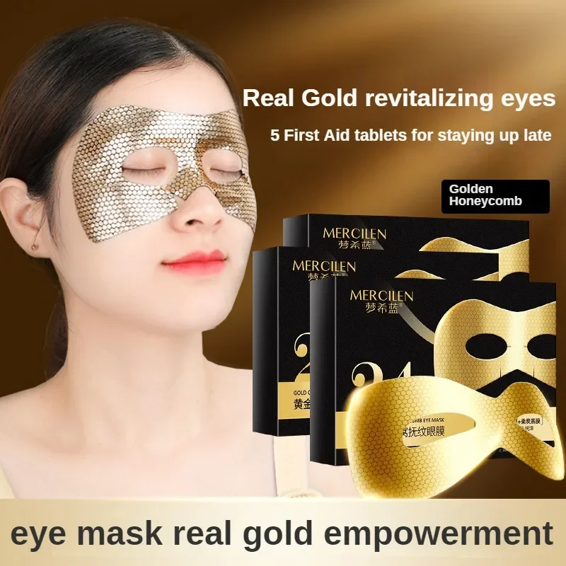 

24k Golden Seaweed Crystal Collagen Eye Masks Moisturizing Gel Eye Patches Anti-Wrinkle Anti Aging Remove Dark Circles Care