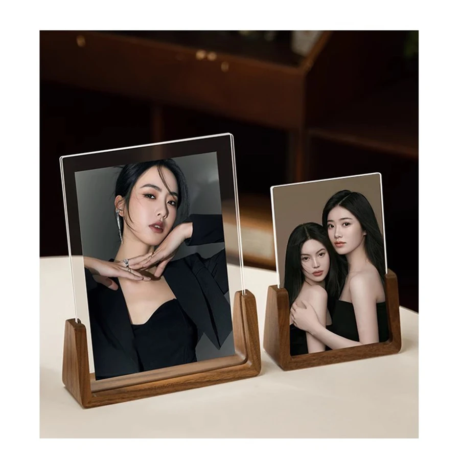 

Rectangle Photo Frame Decoration Wooden Table Personalized Photo Frame Ornament Family Unique Kpop Elegant Fotolijst Room Decor