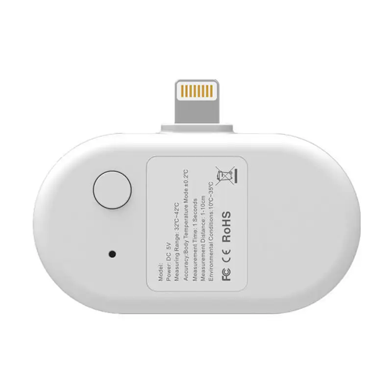 최신 USB 가제트 디지털 온도계, 야외 미니 휴대폰 온도계, 적외선 비접촉 휴대용 온도 계량기