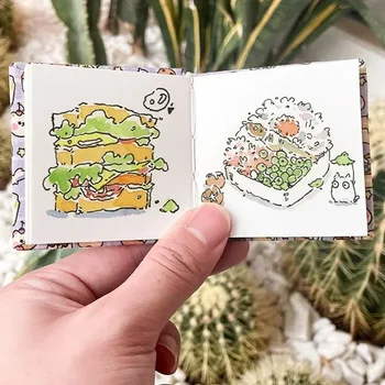 Square Watercolor Fabric Sketch Pad 4