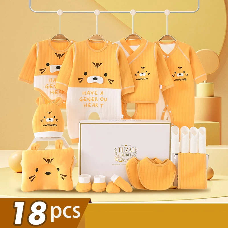 شتاء جديد الوليد فتاة الملابس مجموعة طفل القطن 18...