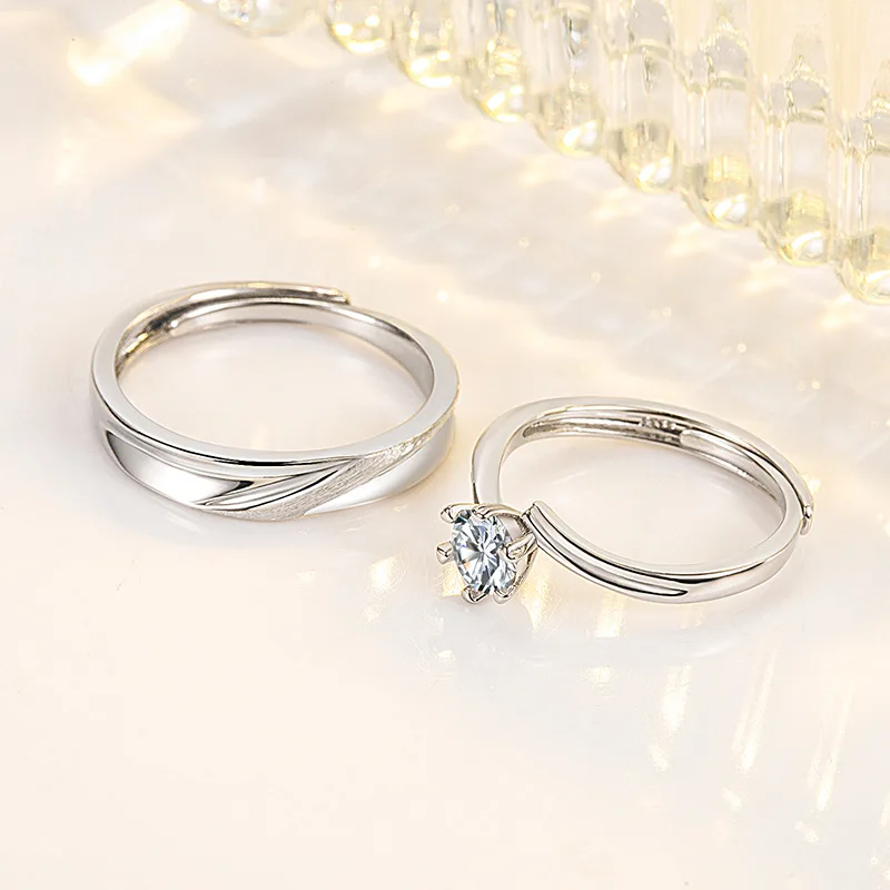

100% 925 Sterling Silver Solid Diamond Ring for Females Anillos De Silver 925 Jewelry Real Diamond Gemstone Bizuteria Ring Women