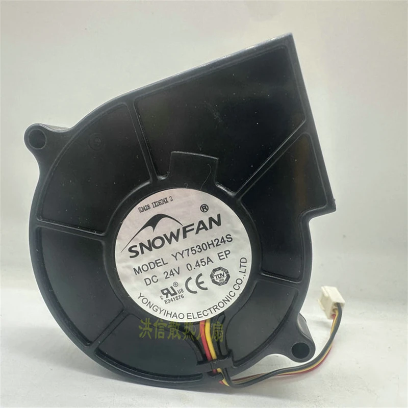 1PC SNOWFAN YY7530H24S 24V 0.45A IP68 Waterproof Turbofan Blower FAN