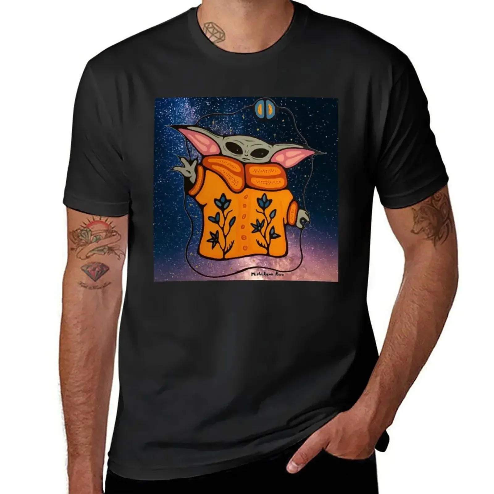 

Yodenhs reads the stars T-Shirt anime funnys mens cotton t shirts