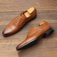 Comfortable dress shoes men, fashionable Oxford gentlemen's social men's shoe