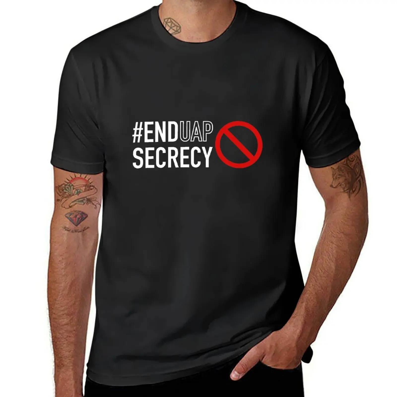 

# Футболка enduapsecret (с белым текстом), аниме, эстетическая одежда, великолепные смешные футболки для мужчин