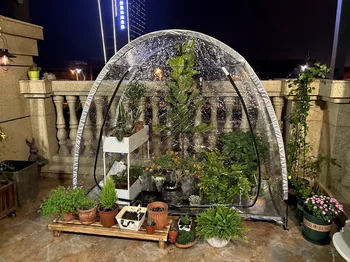 Clear PVC Garden Plant Tent 1