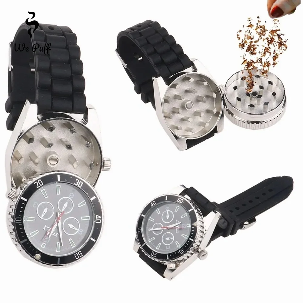 Watch Design Zinc Alloy Dry Herb Herbal Crusher 40mm Diameter Tobacco Grinders for Smoking Accessories Cutting Machine Men Gift herb grinder,smoking accessories,tobacco smoking accessories,tobacco grinder