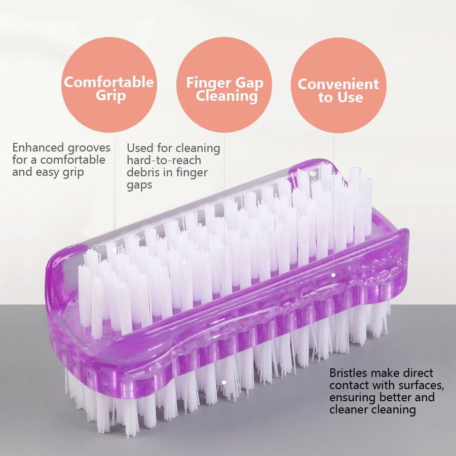 Double-Sided Nail Cleaning Brush, Manicure and Pedicure Tool, Ideal for Fingernails and Toenails 4