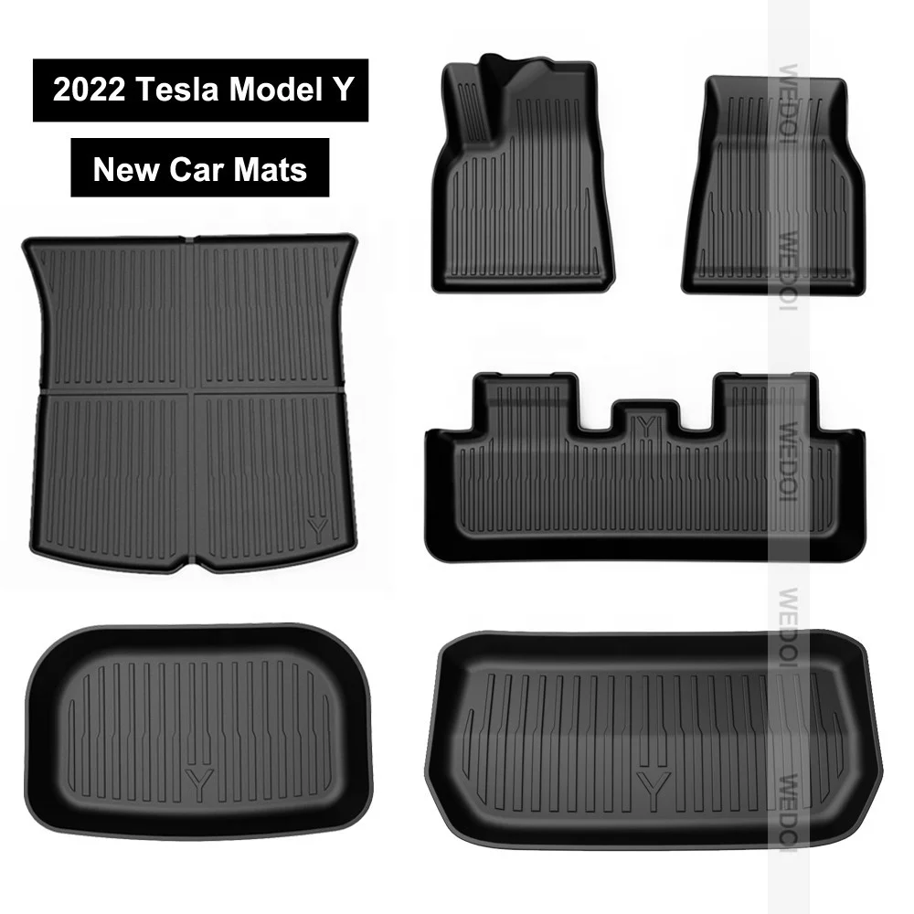 CarFloorMatsForTeslaModelY201720202022TPORubberAllWeather